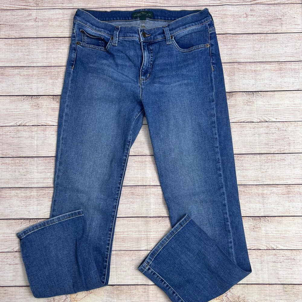 Women's Lauren Ralph Lauren Classic Straight Leg‎ Jeans Medium Wash Size 10